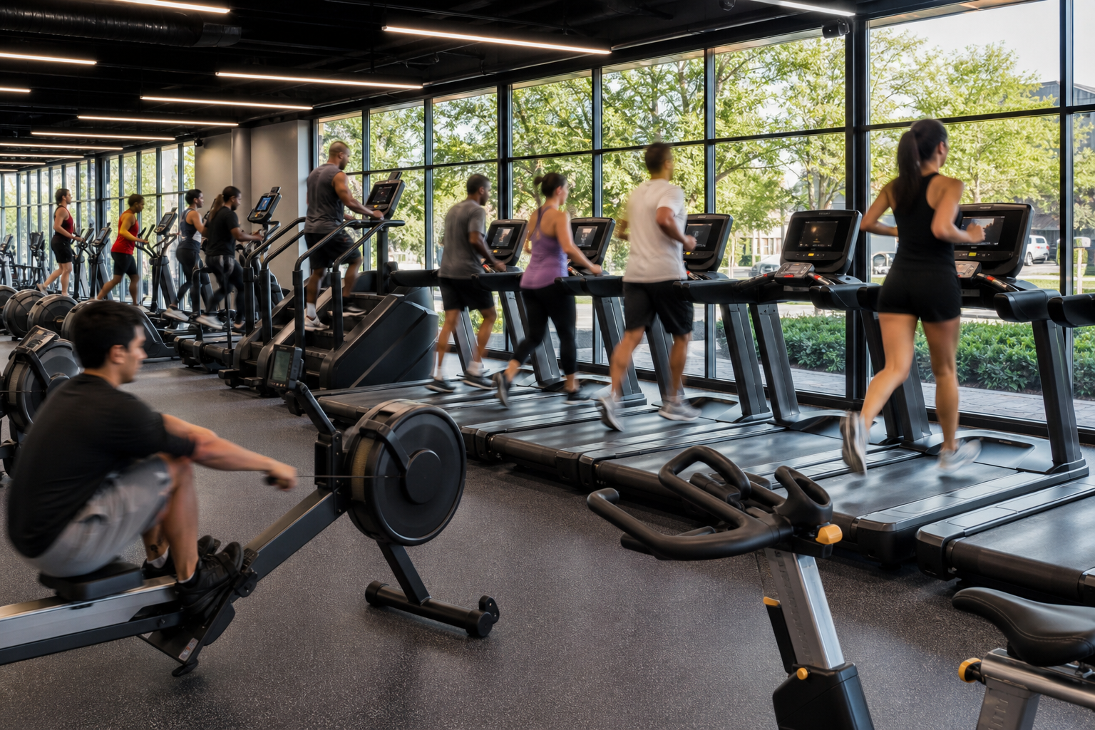 Gym & Fitness Clubs commercial cardio equipment solution